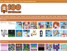 Tablet Screenshot of 100girlgames.com